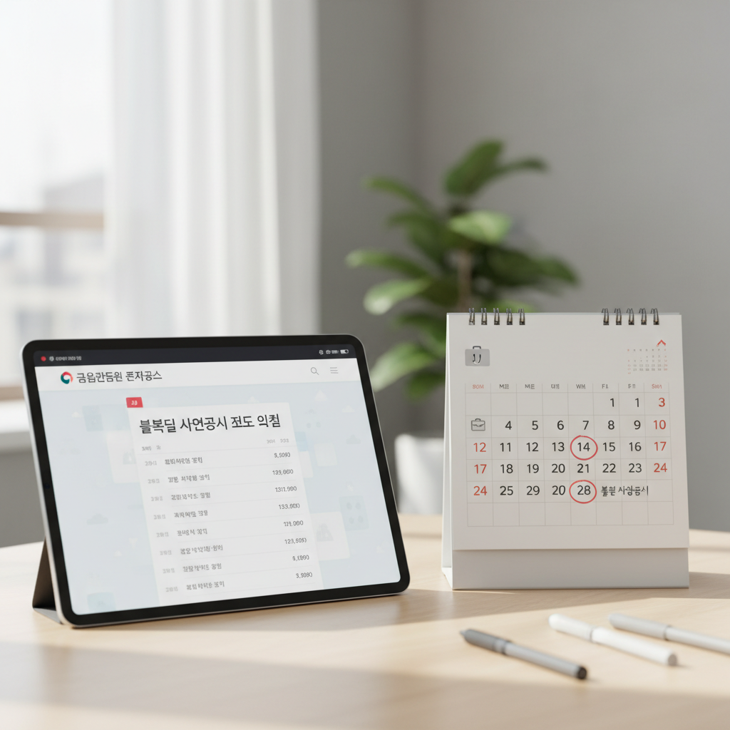 블록딜 사전공시 제도 일정 이미지