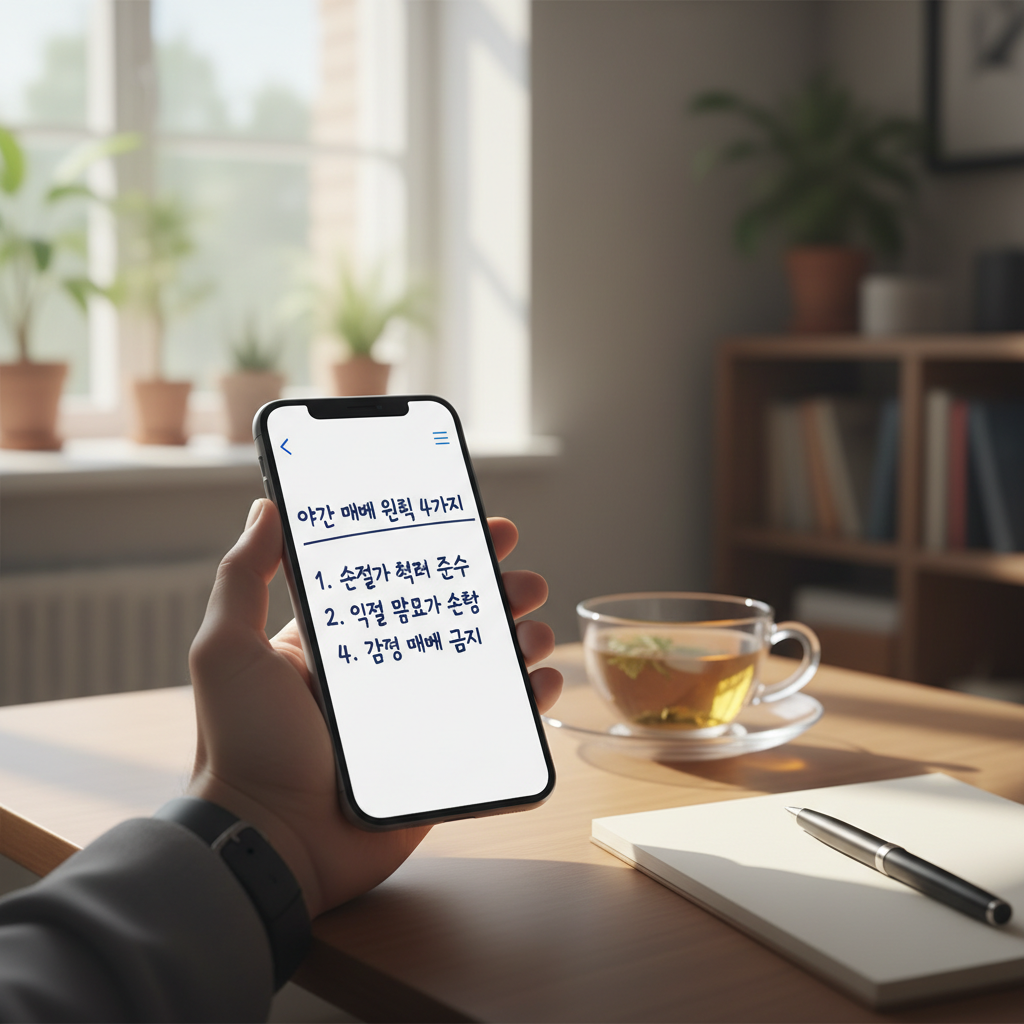 개인투자자 야간 매매 체크리스트