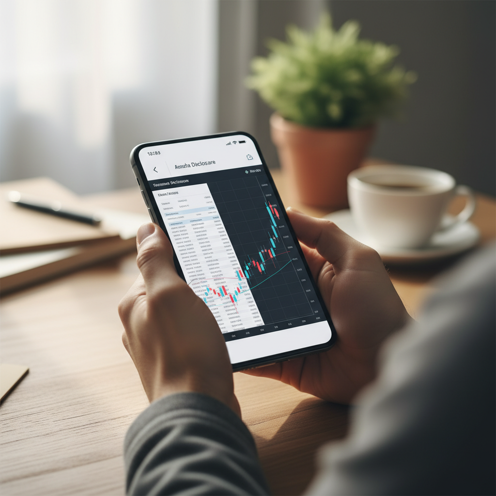 공시 확인과 차트 점검 장면