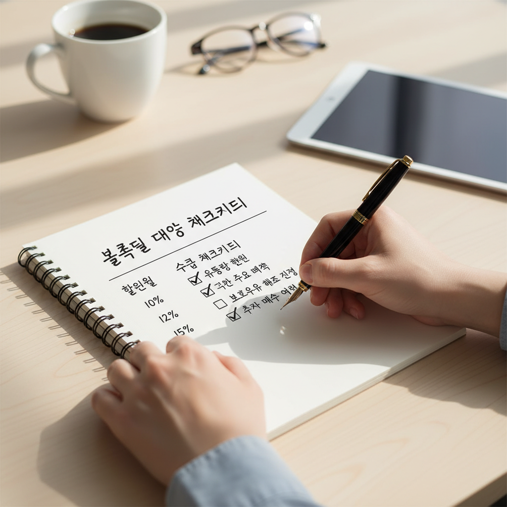 블록딜 대응 체크리스트