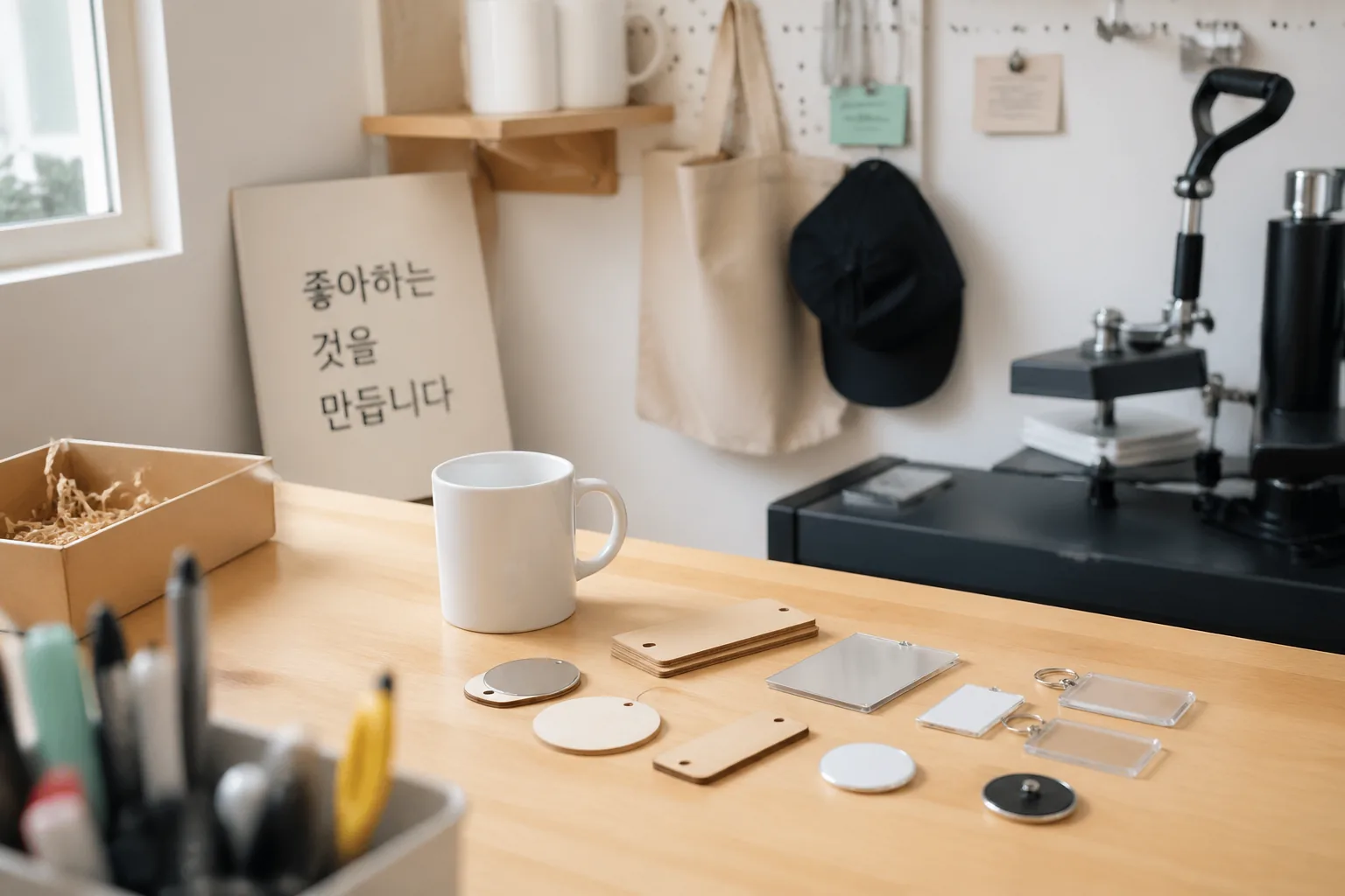 커스텀 굿즈 작업실