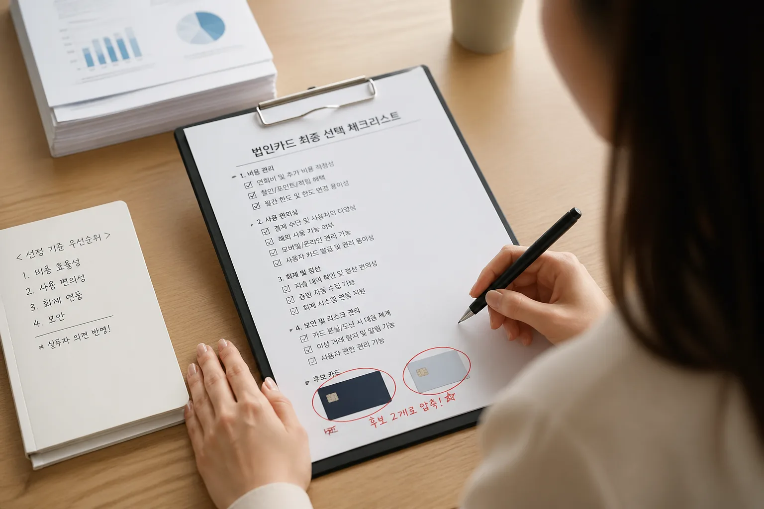 법인카드 최종 선택 체크리스트