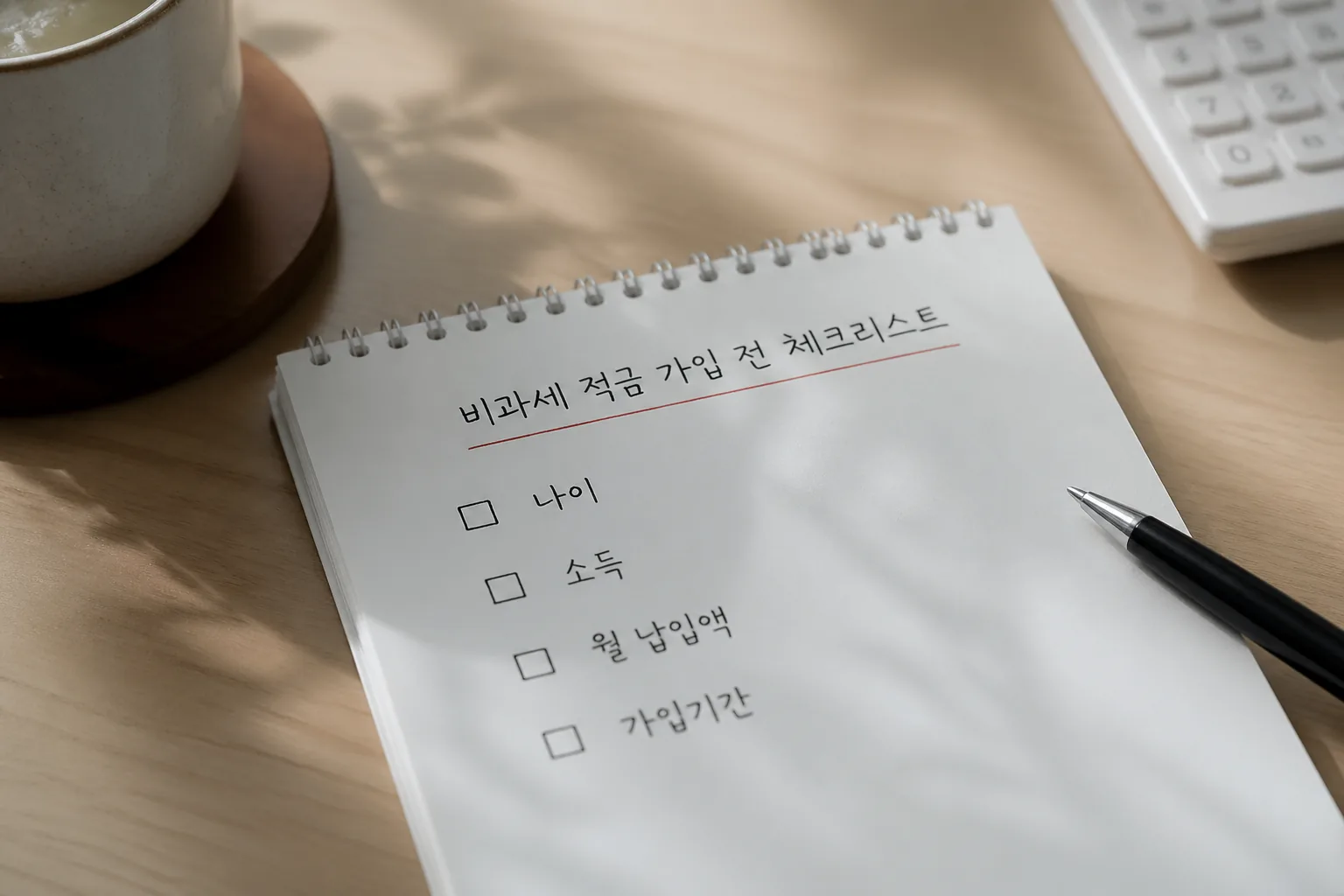 비과세 적금 가입 전 체크리스트