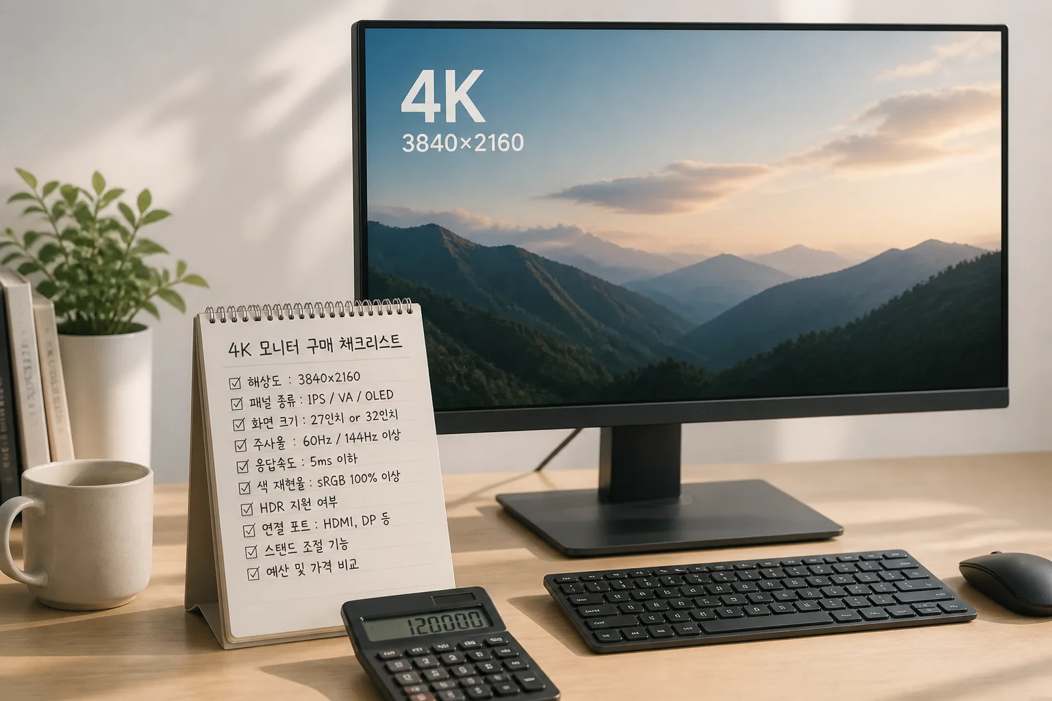 4K 모니터 구매 체크리스트