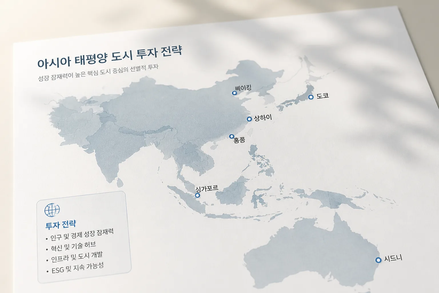 아시아 태평양 도시 투자 전략