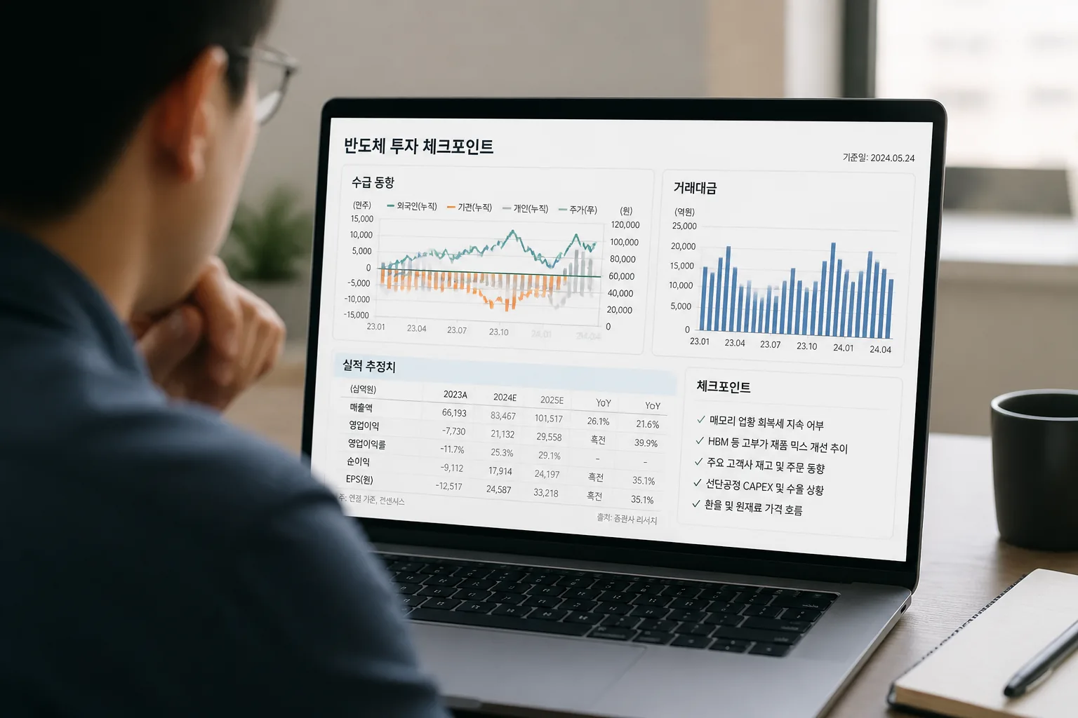 반도체 투자 체크포인트 화면