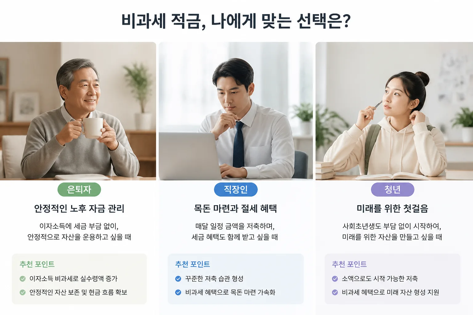 비과세 적금 선택 시나리오