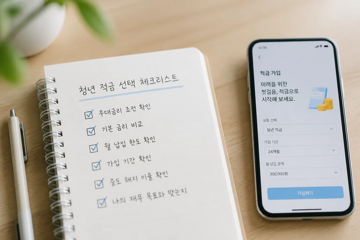 청년 적금 선택 체크리스트