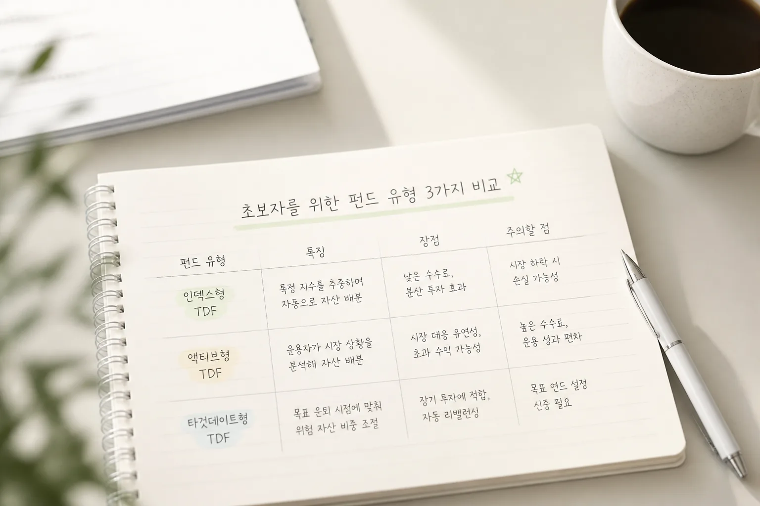 초보용 펀드 유형 3가지 비교