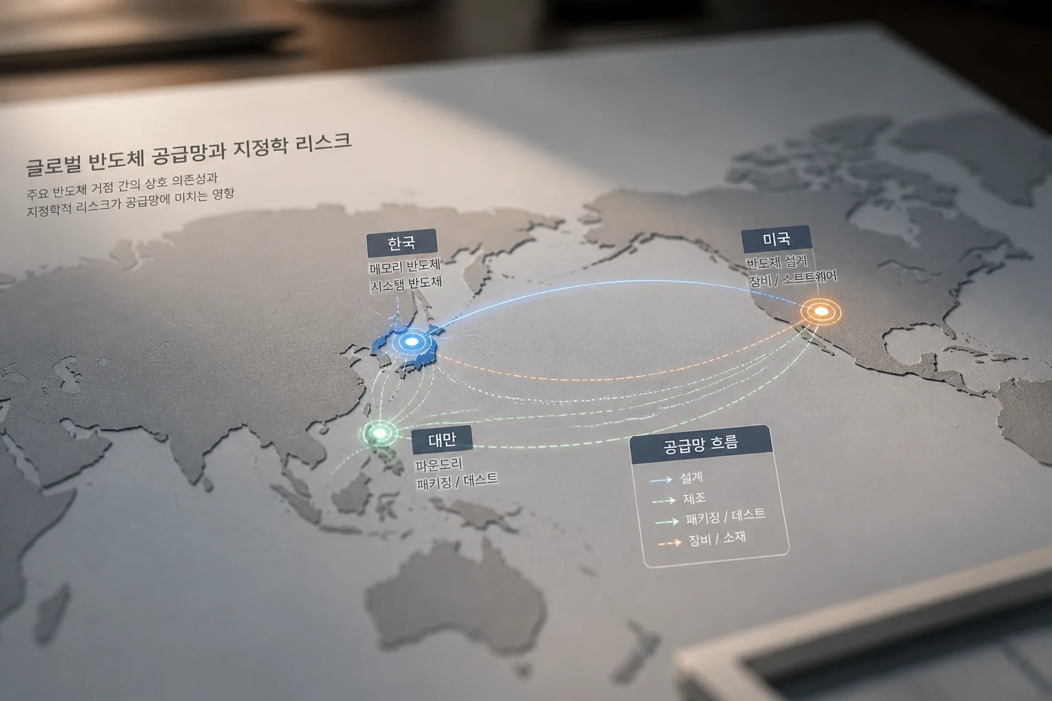 글로벌 반도체 공급망과 지정학 리스크