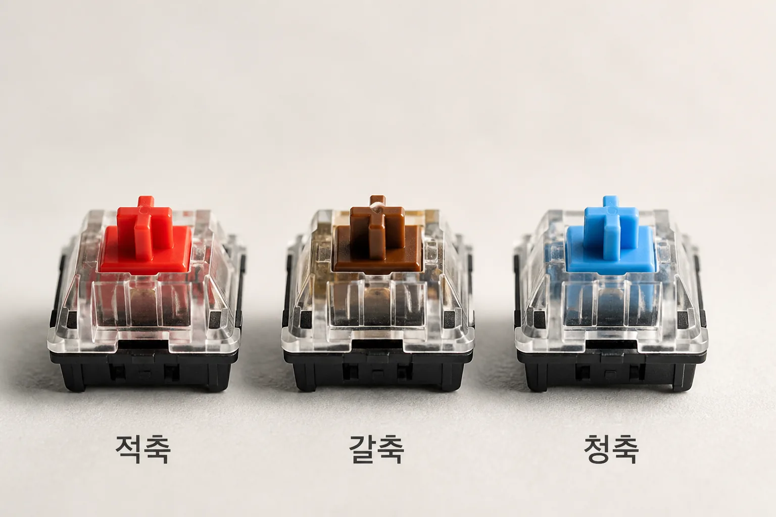 기계식 키보드 축 종류 비교