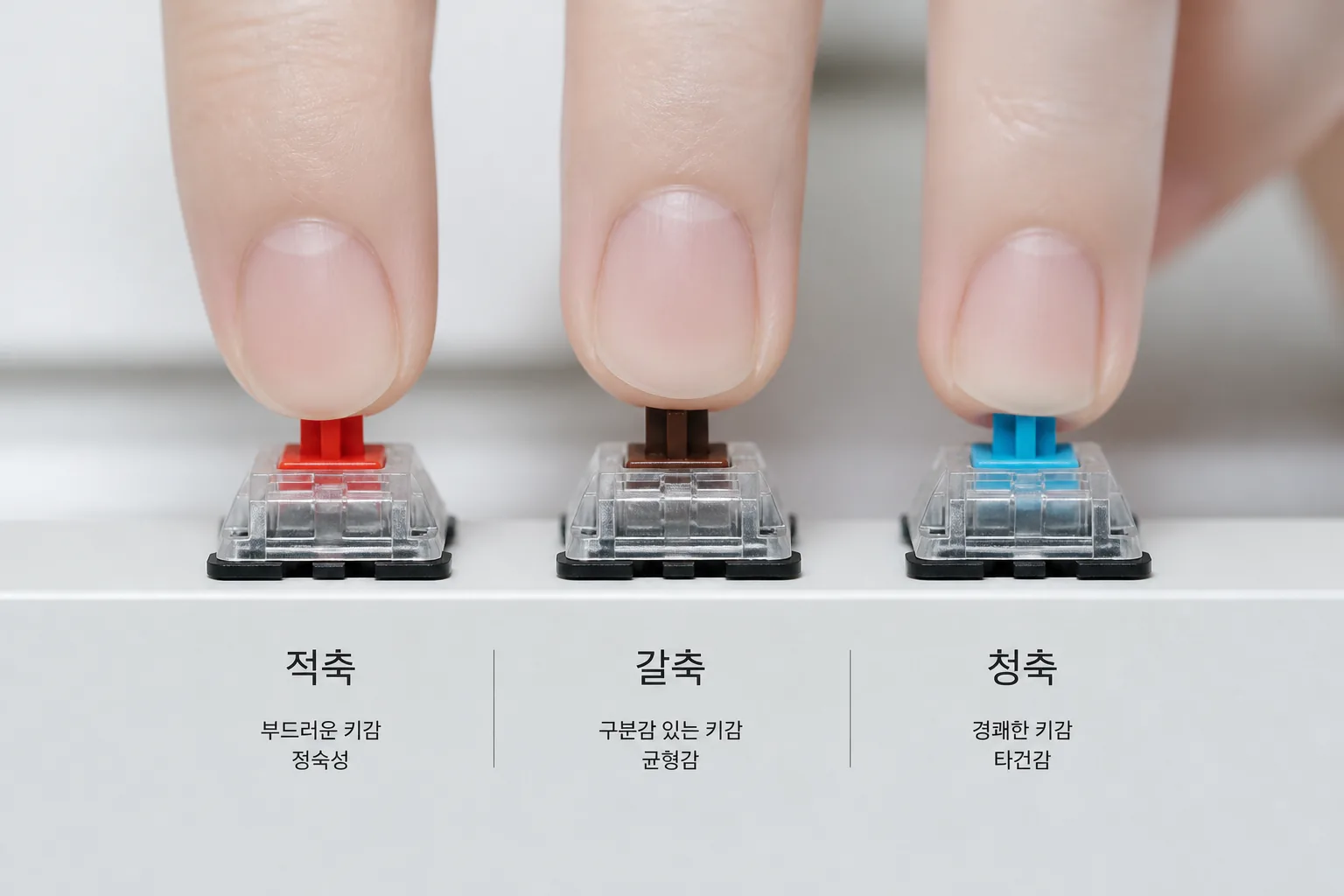 기계식 키보드 스위치 종류 비교