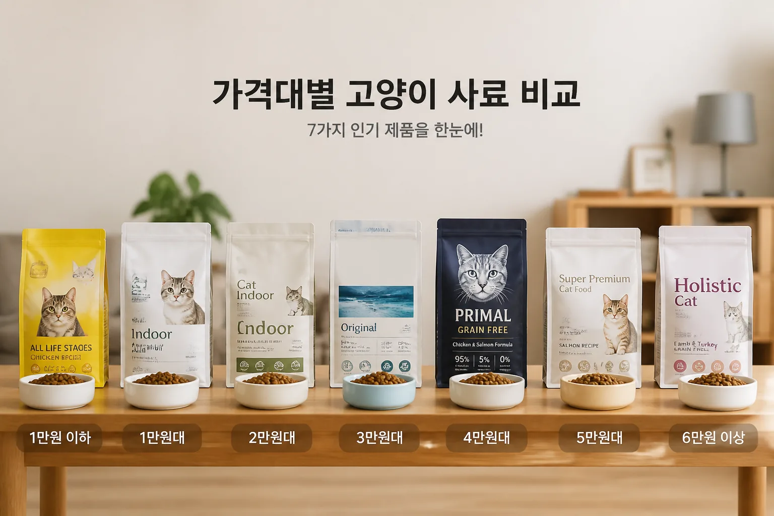 고양이 사료 추천 제품 비교