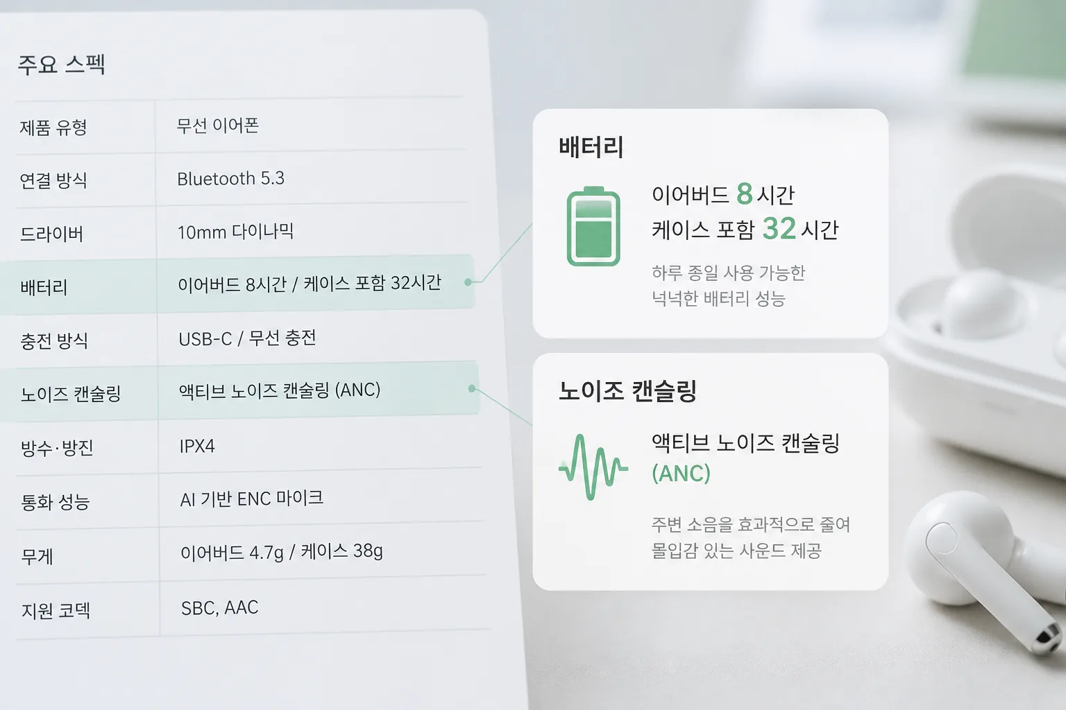 이어폰 핵심 스펙 체크 포인트