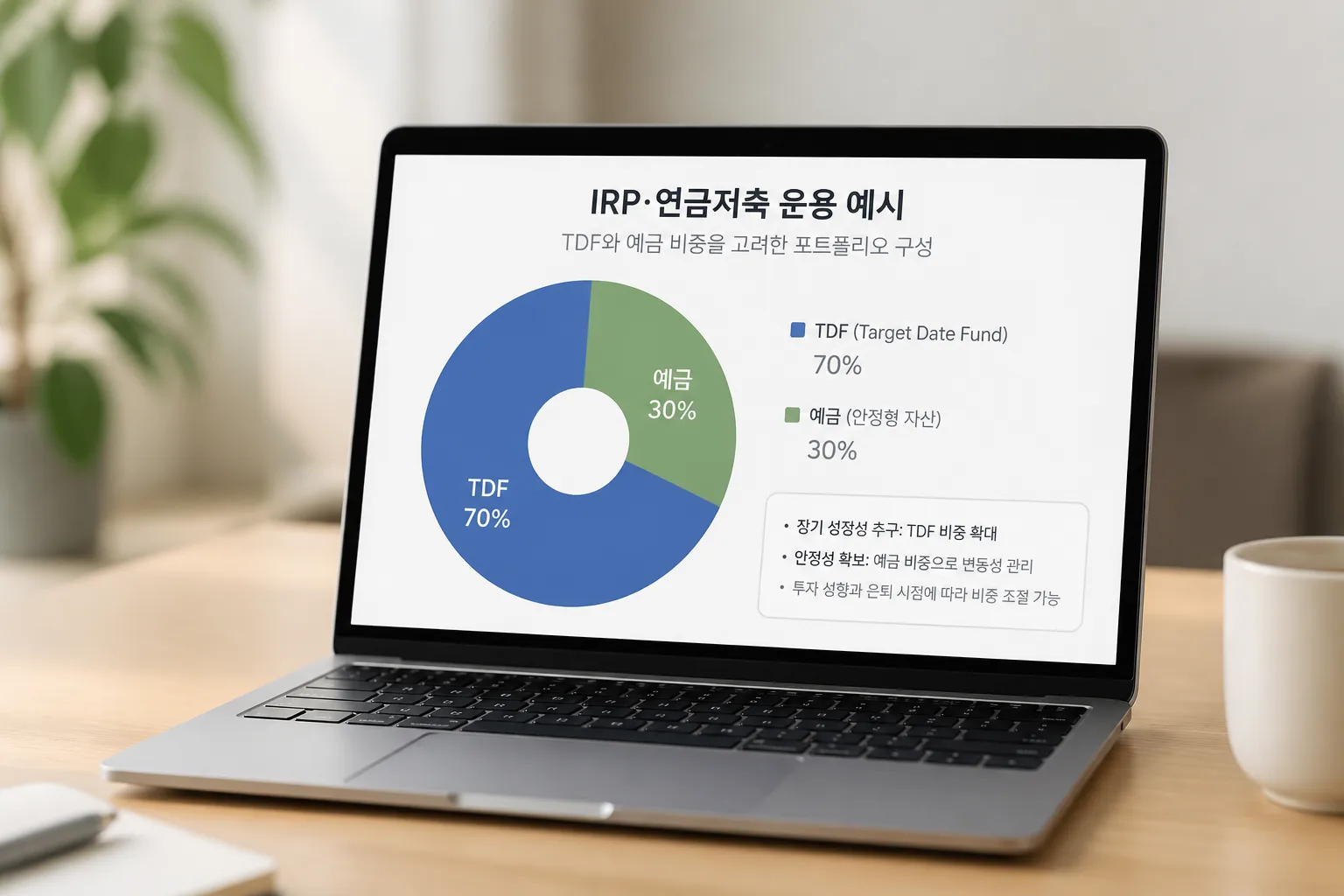 IRP와 연금저축 운용 예시