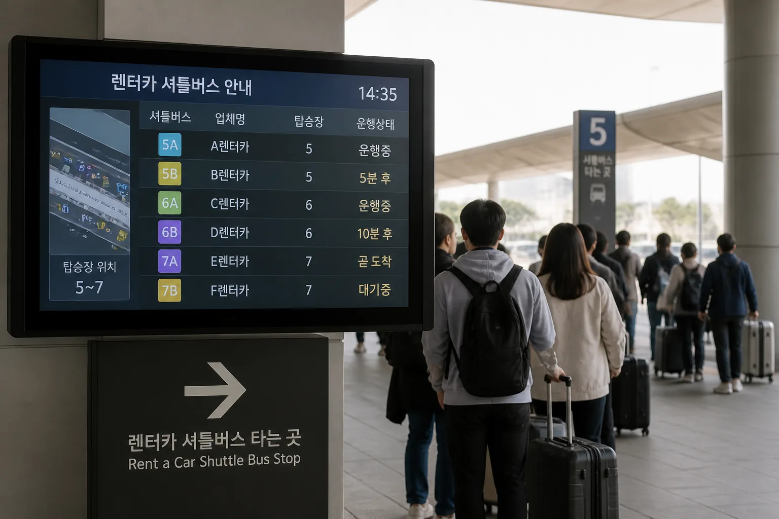 제주공항 도착 후 이동 동선