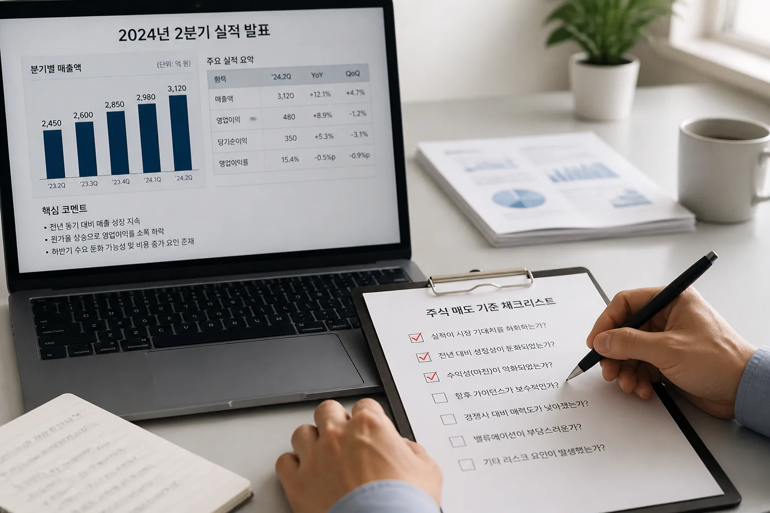 주식 매도 기준 점검 이미지