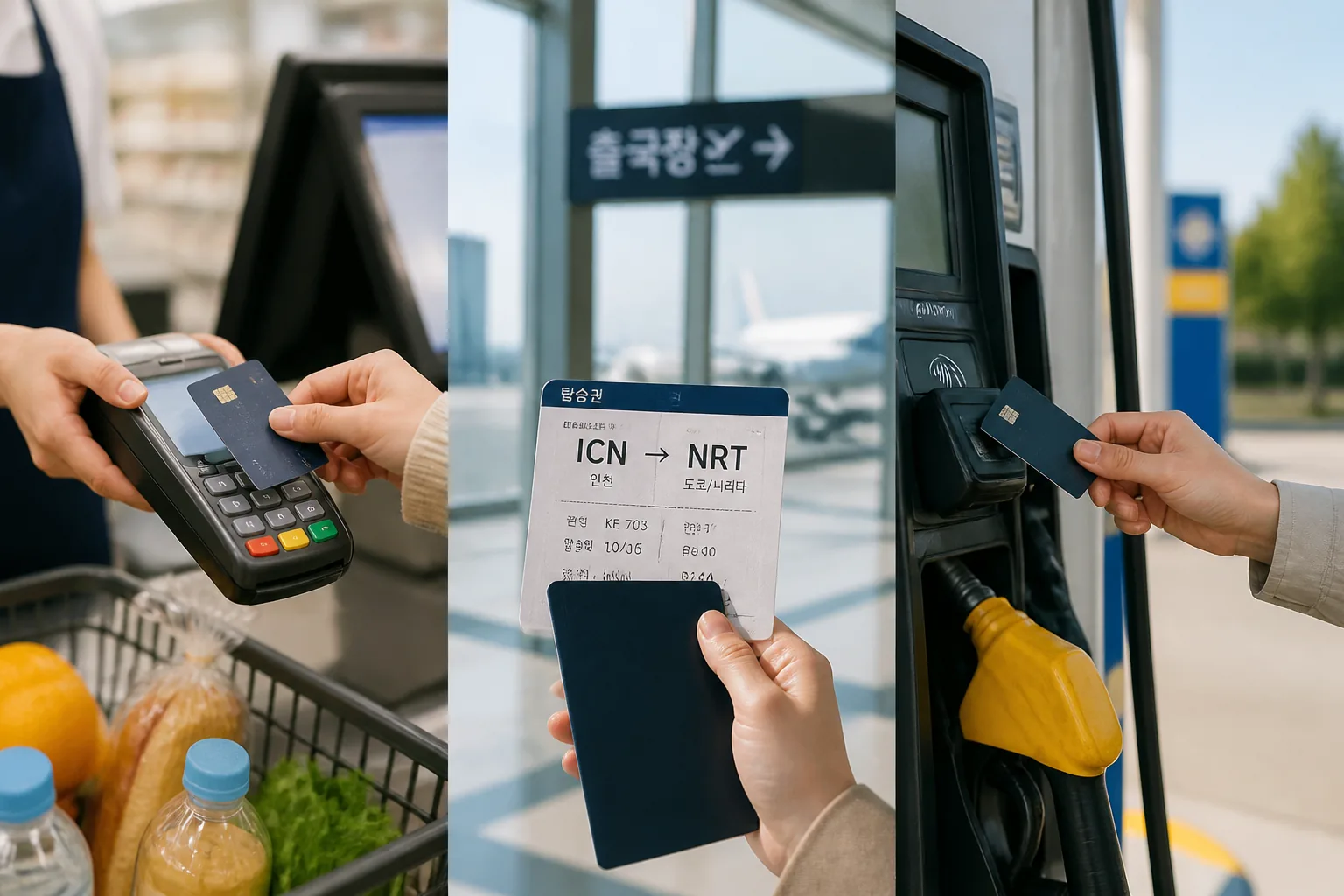 카드 사용 장면별 대표 이미지