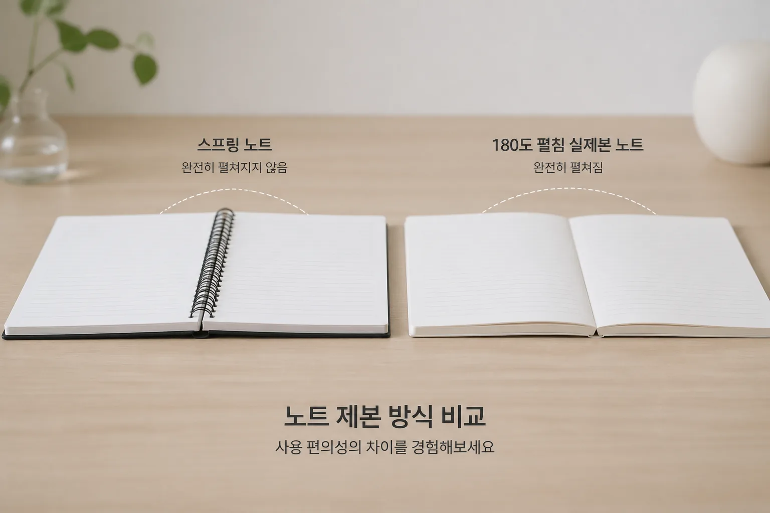 노트 제본 방식 비교