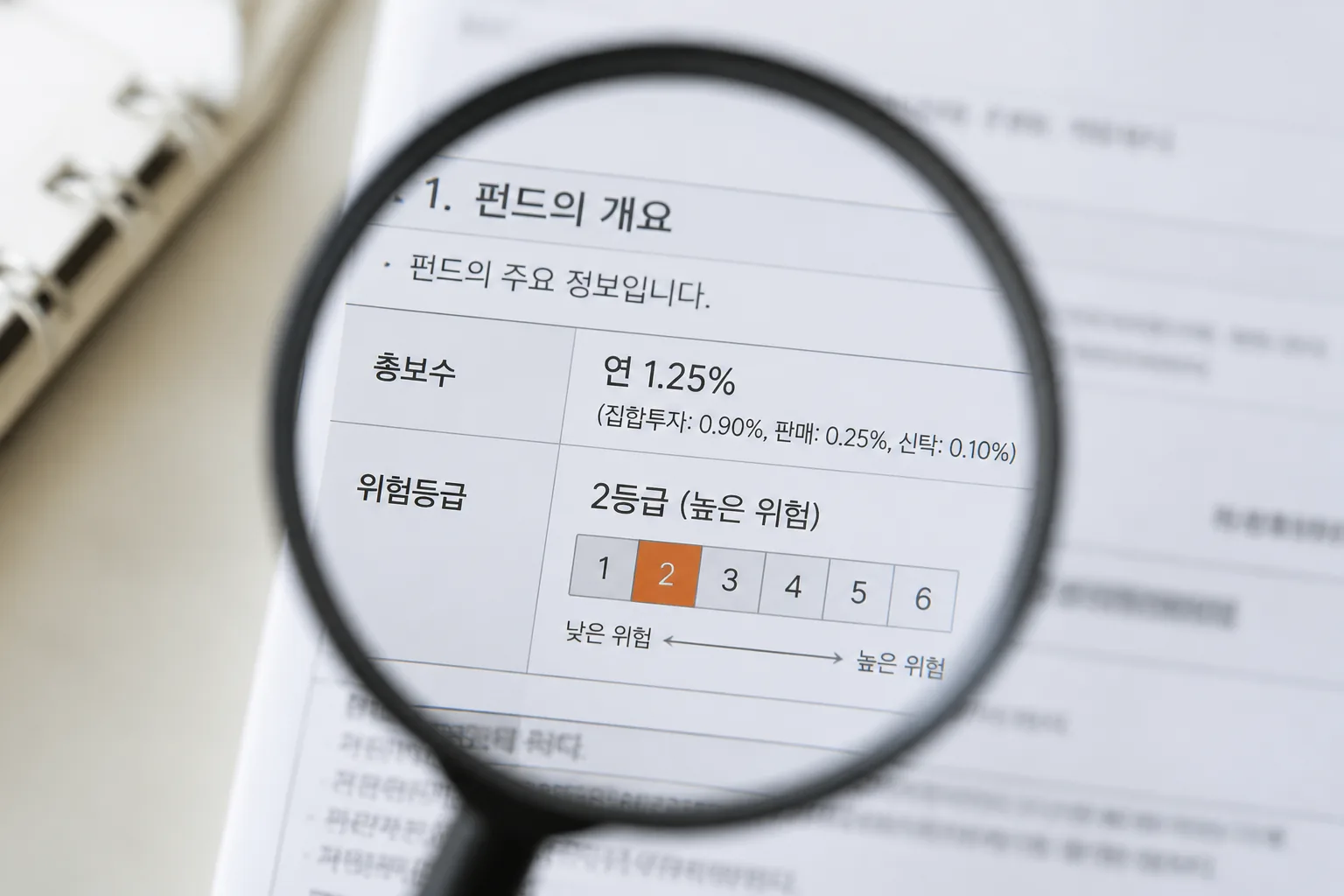 펀드 설명서 핵심 항목 확인
