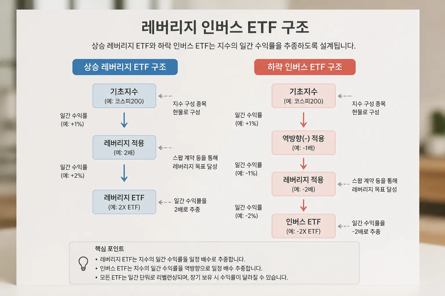 레버리지 인버스 ETF 구조