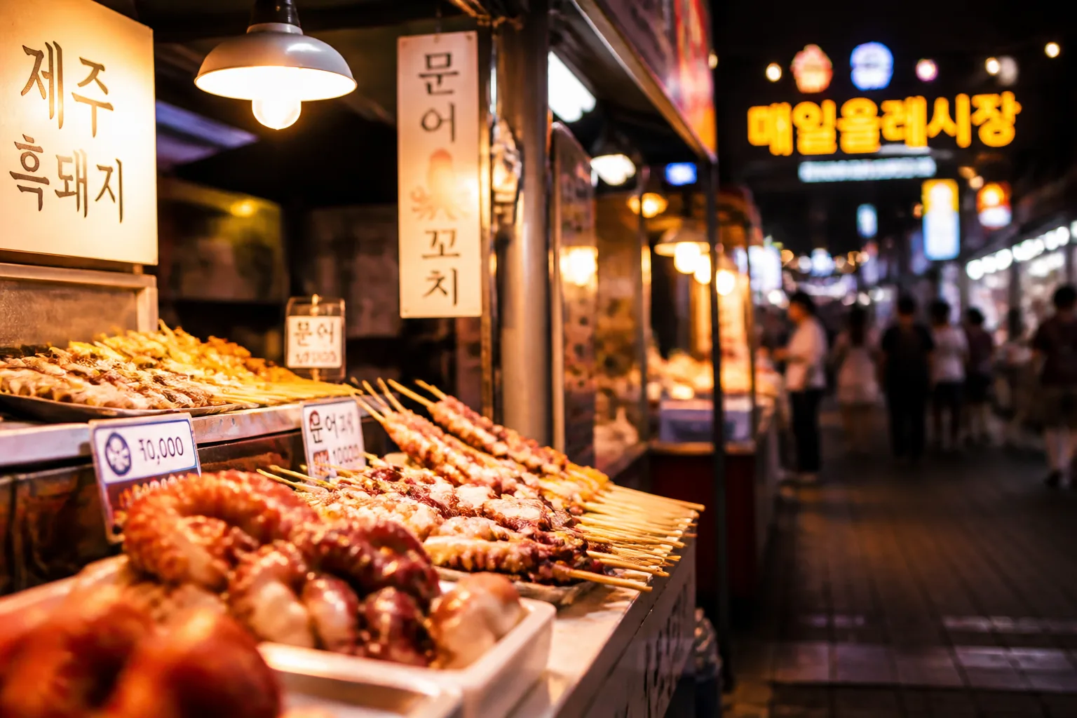 서귀포 야시장 먹거리 여행