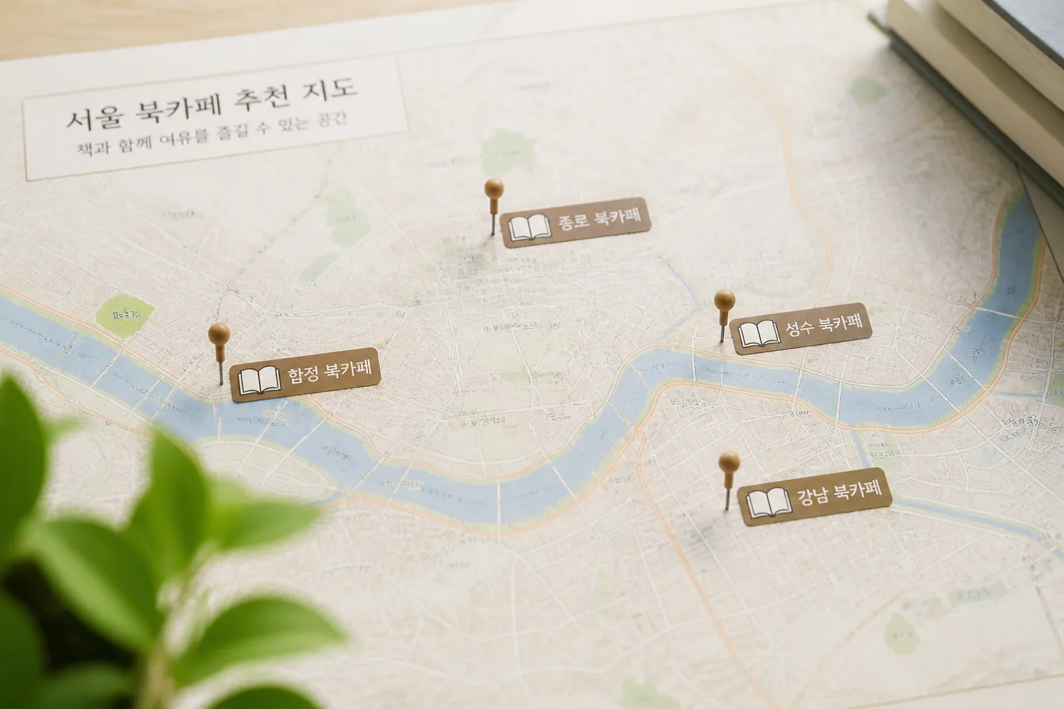 서울 북카페 추천 위치 지도