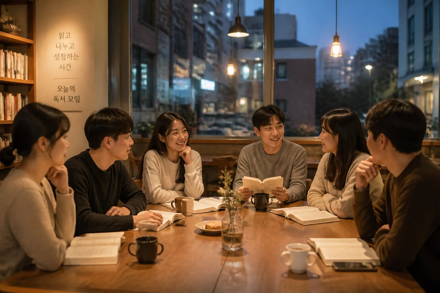 서울 독서 모임 첫 만남 풍경