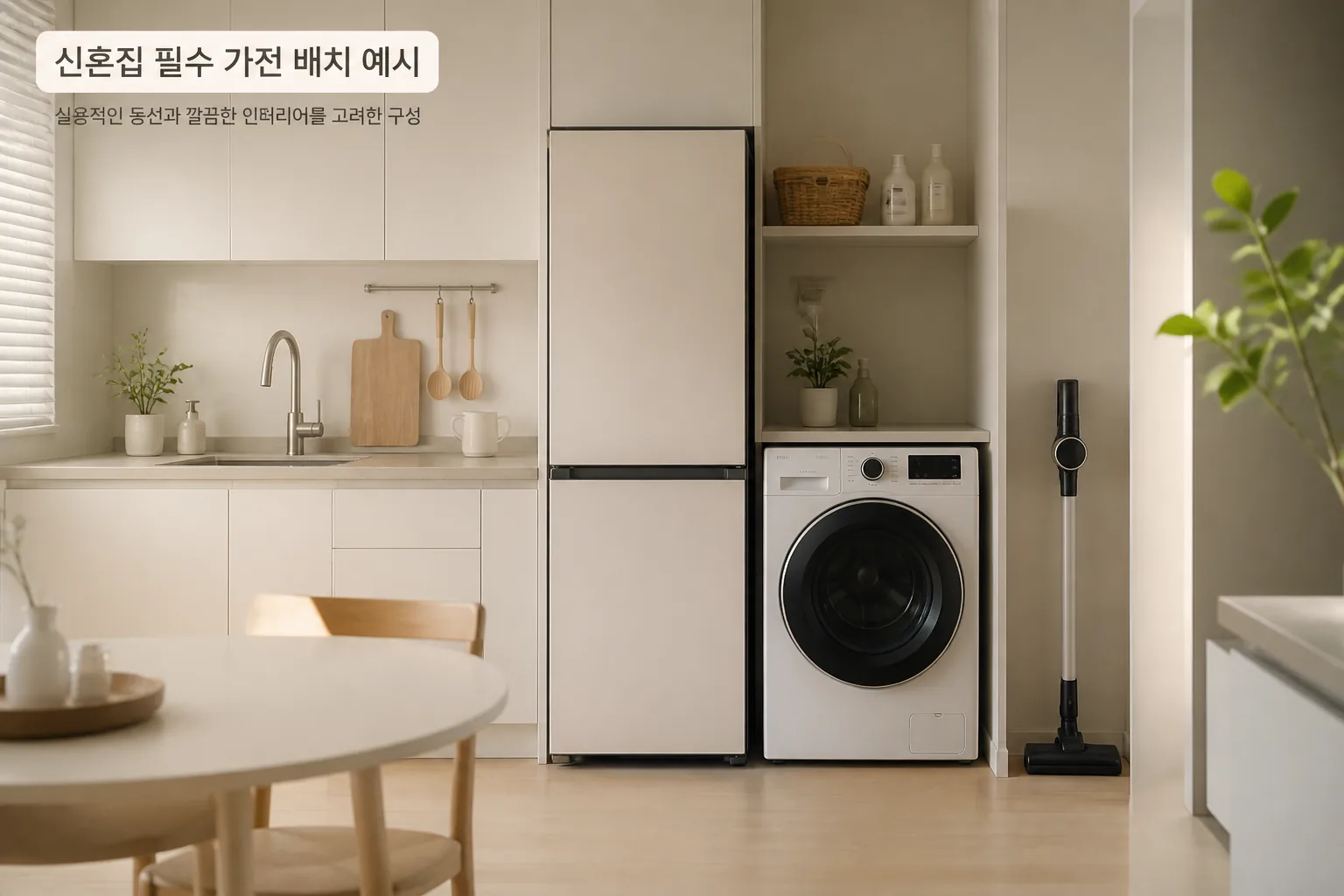신혼집 필수 가전 배치 예시
