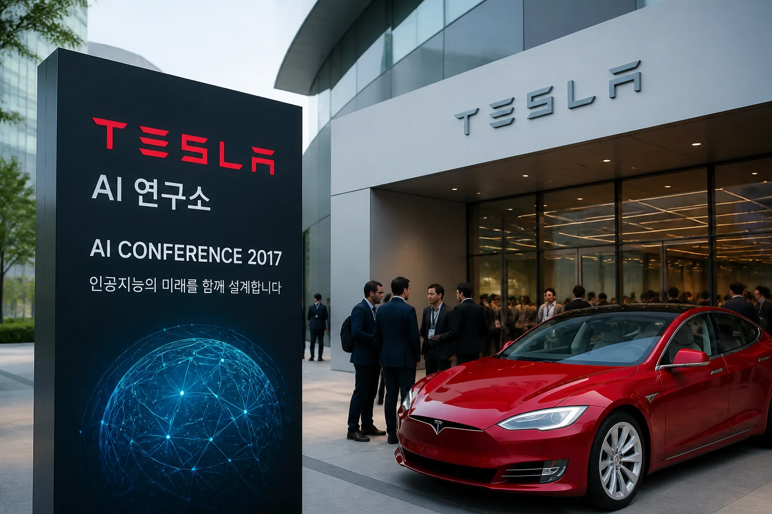 테슬라 AI 연구소 행사 콘셉트 이미지