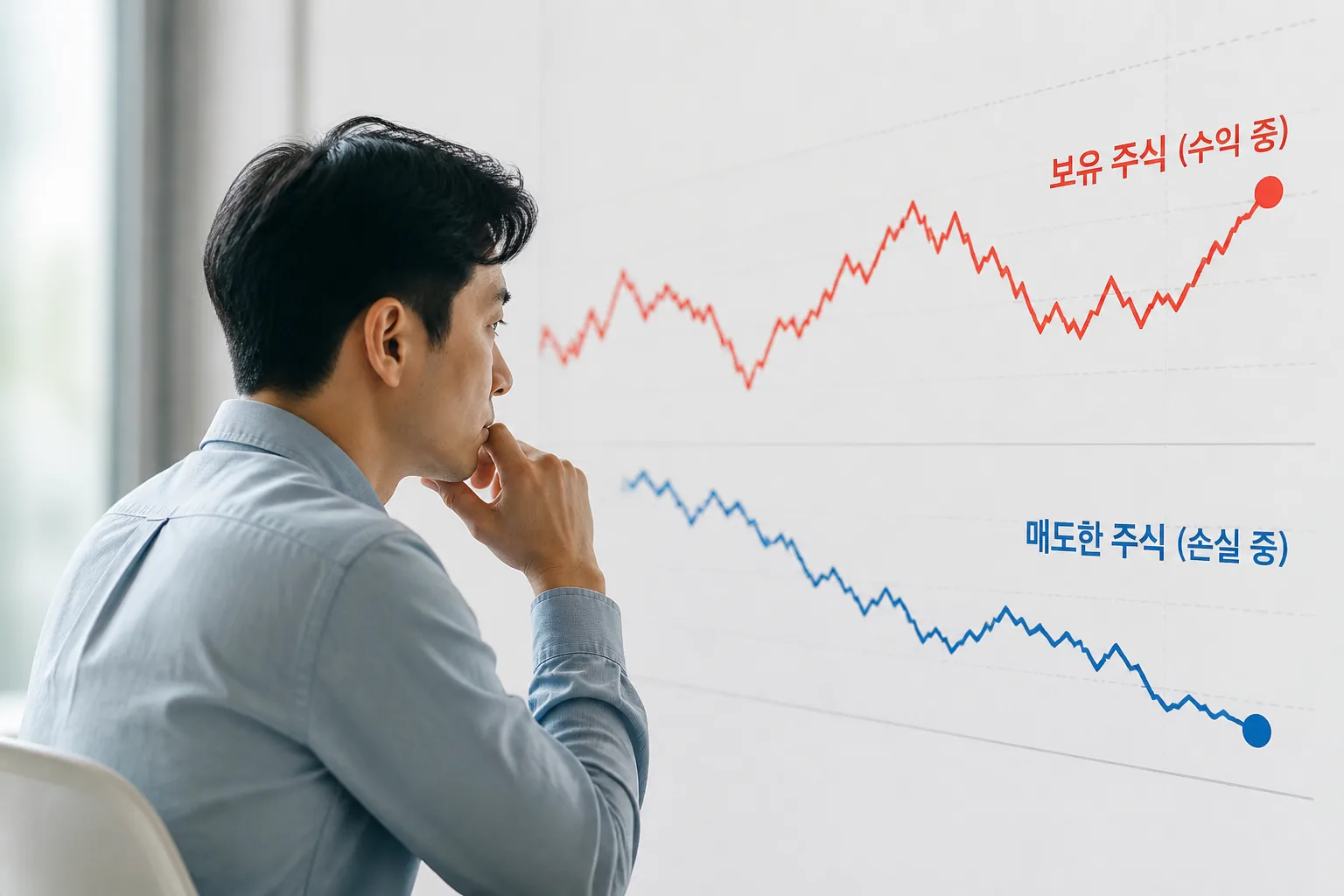 투자 심리와 처분 효과 설명 이미지