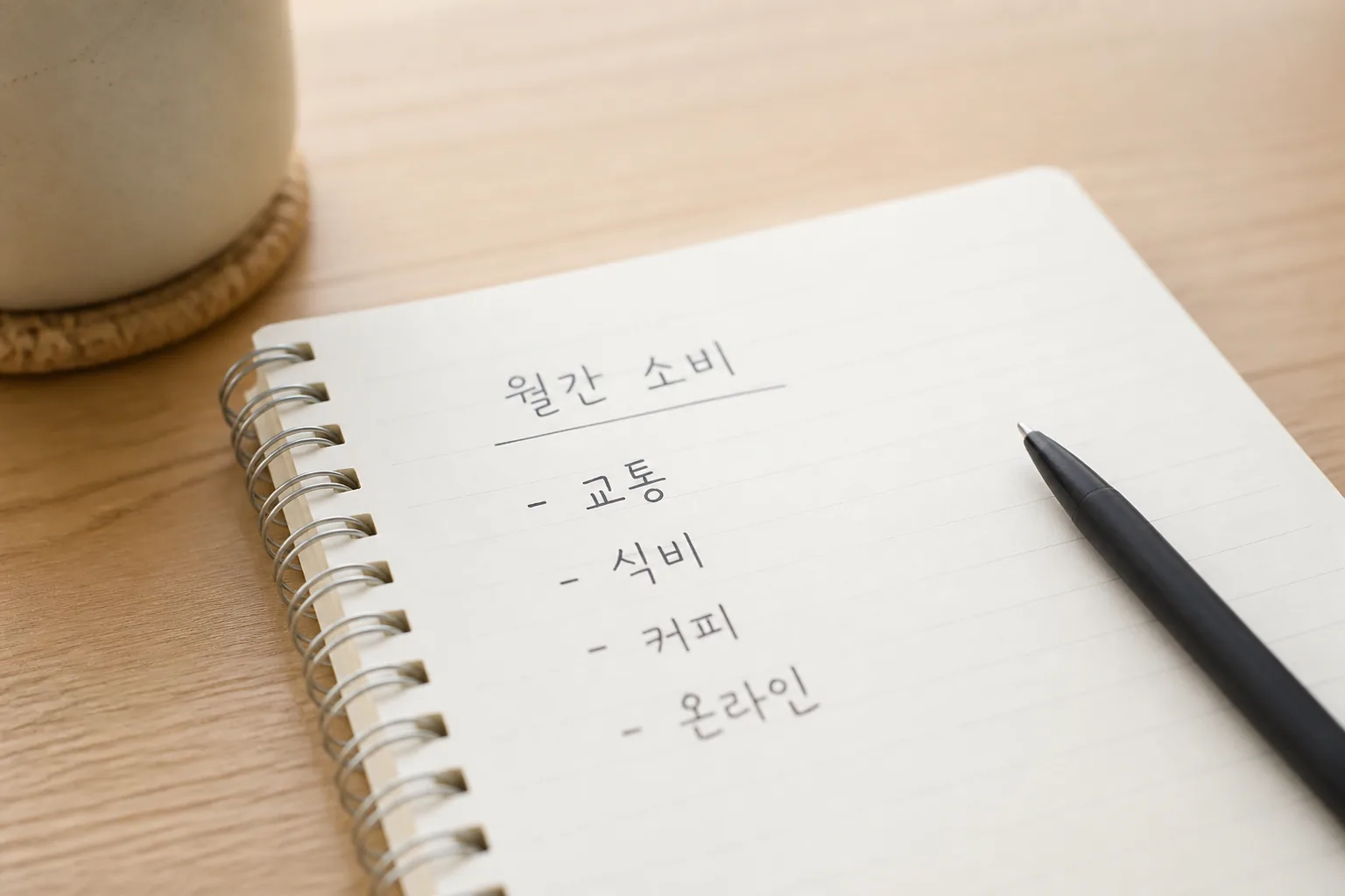 월간 소비 패턴 분류 메모