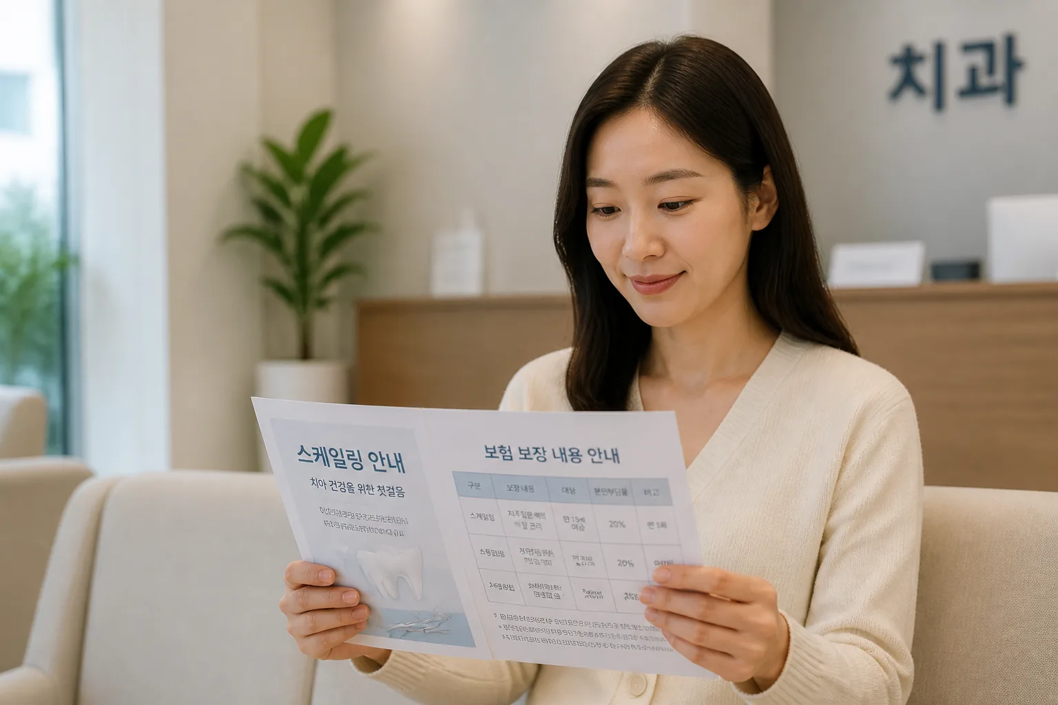 예방 치료 보장 여부 확인 장면